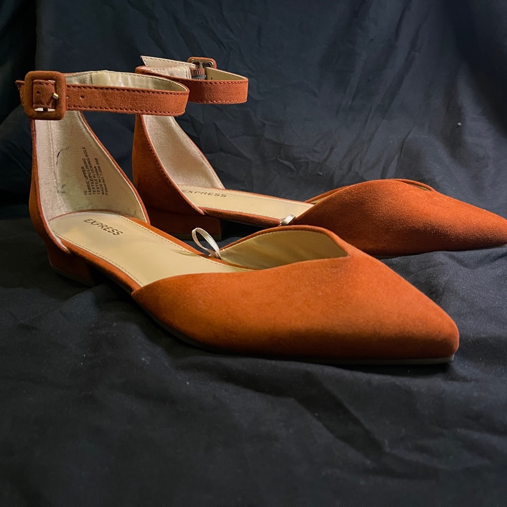 EXPRESS flats with ankle strap